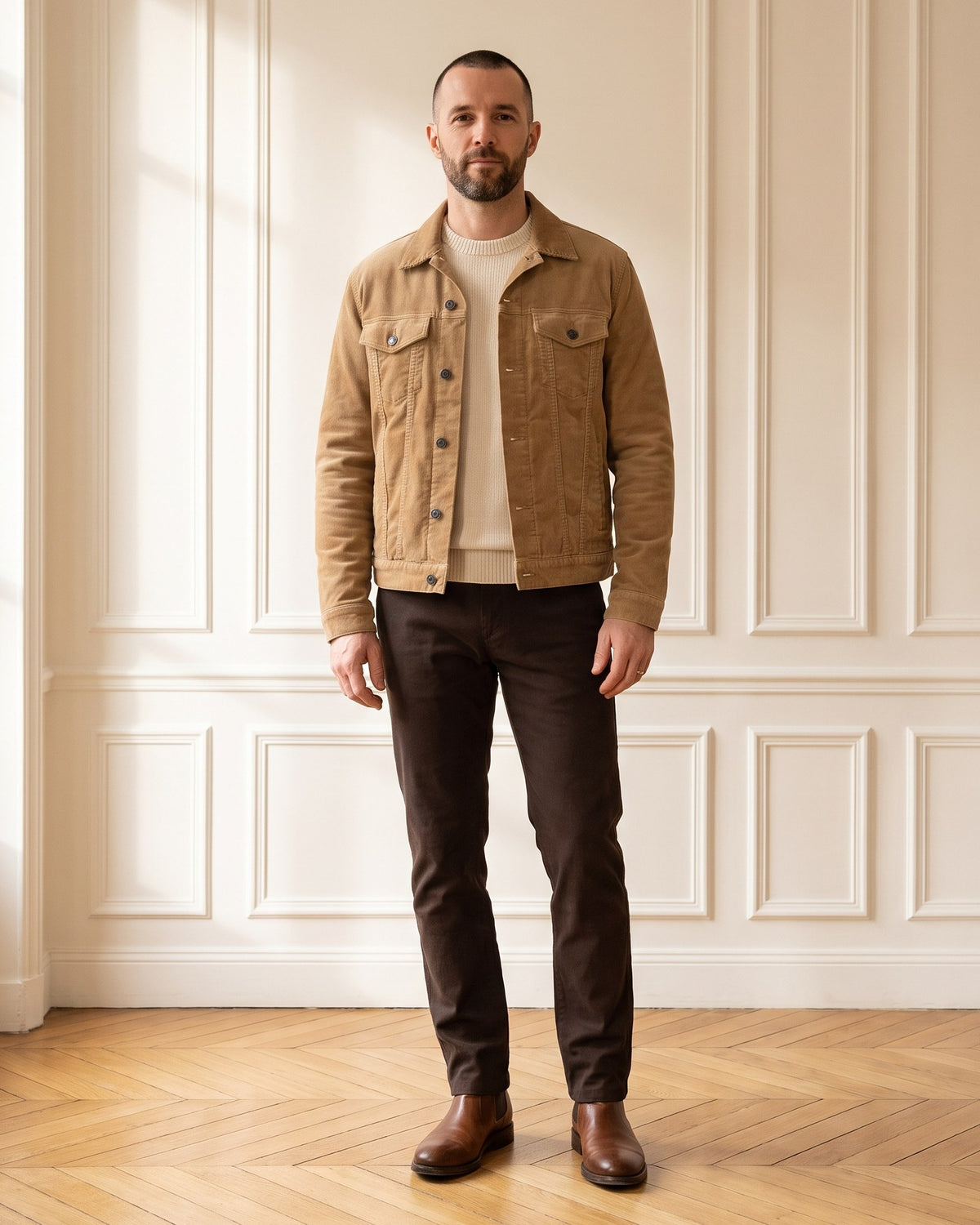 Vestes en velours côtelé homme – Novur, automne 2026