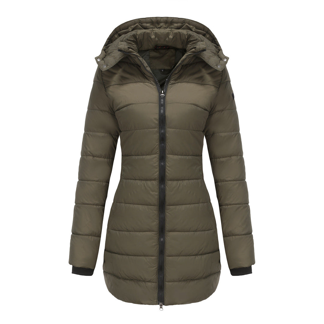 Veste longue à capuche pour femme - Naelle