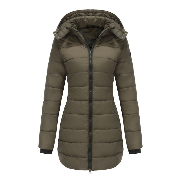 Veste longue à capuche pour femme - Naelle