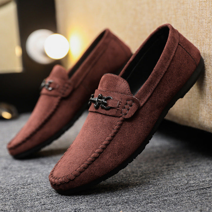 Mocassins formels en daim pour hommes - Johan