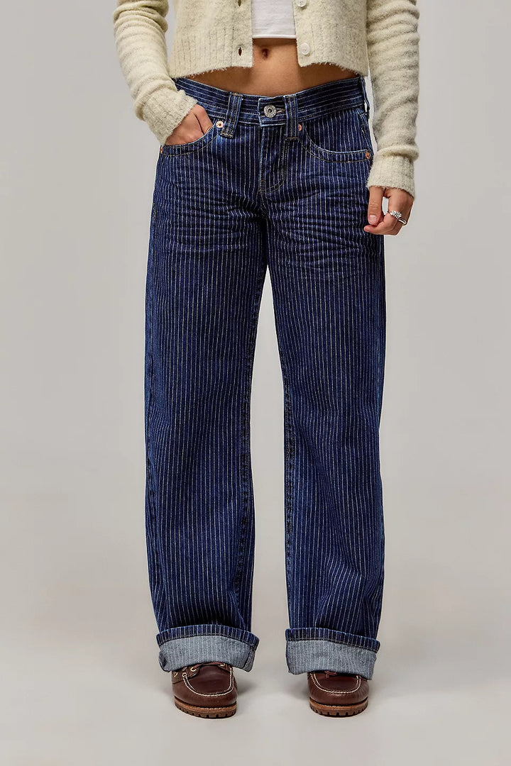 Pantalon droit à coupe large pour femme - Kaelvi