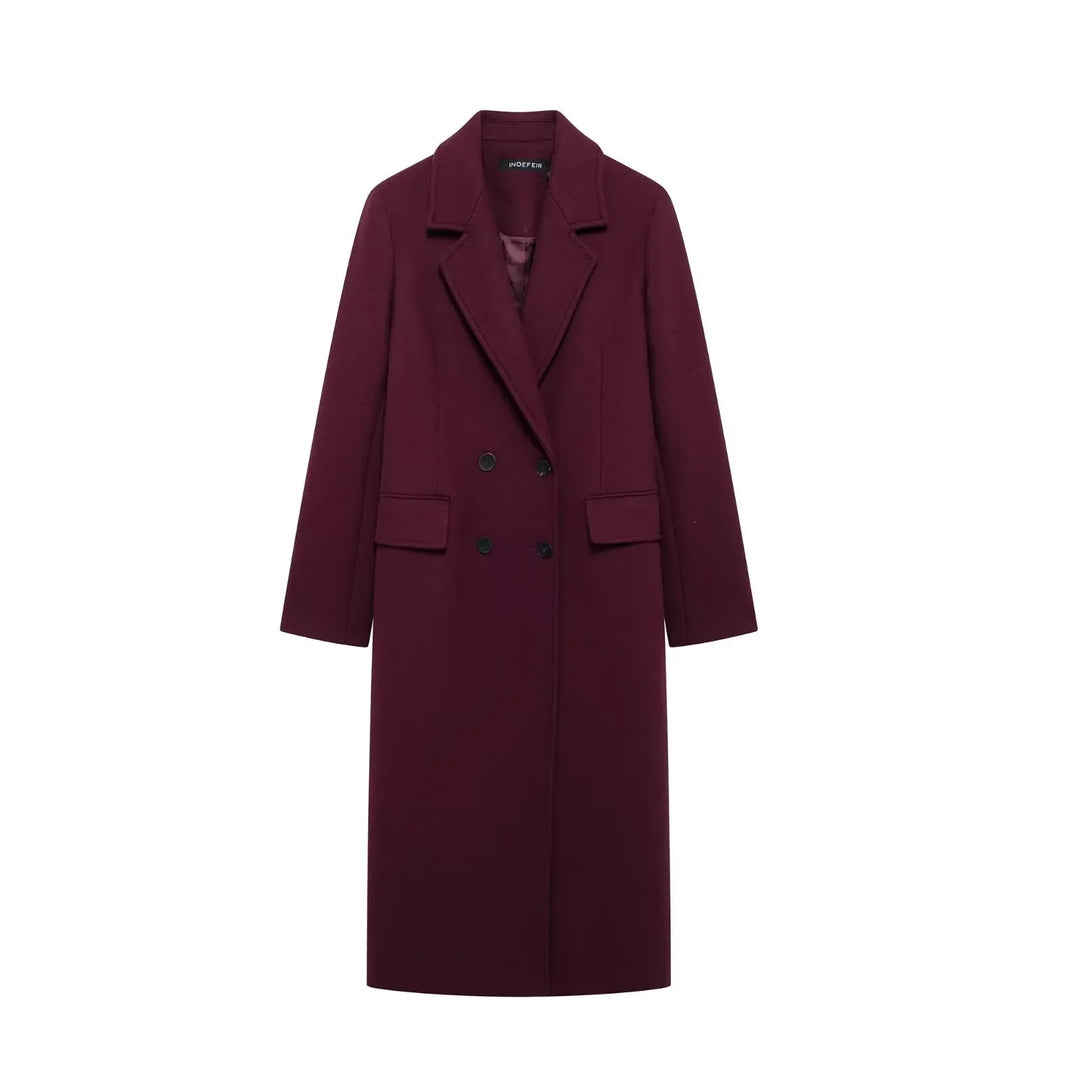 Manteau saisonnier à double boutonnage pour femme - Eline