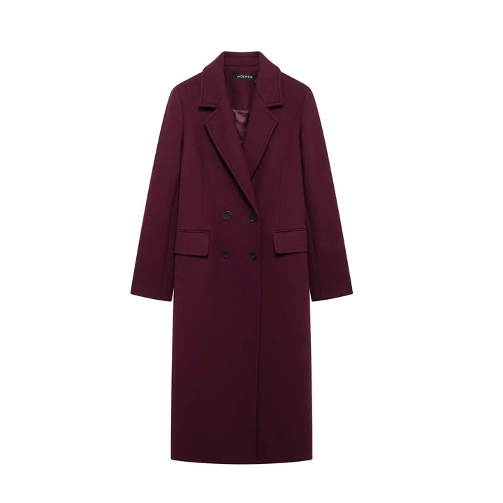 Manteau saisonnier à double boutonnage pour femme - Eline