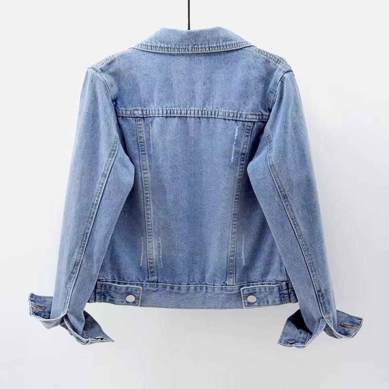 Veste en jean courte et ajustée pour femmes - Adelheid
