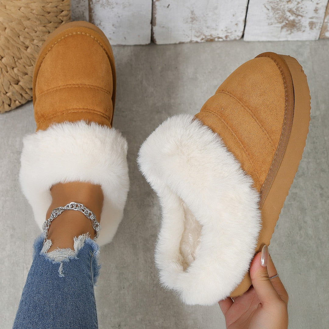 Pantoufles pour femmes avec effet hivernal doux - Marenne