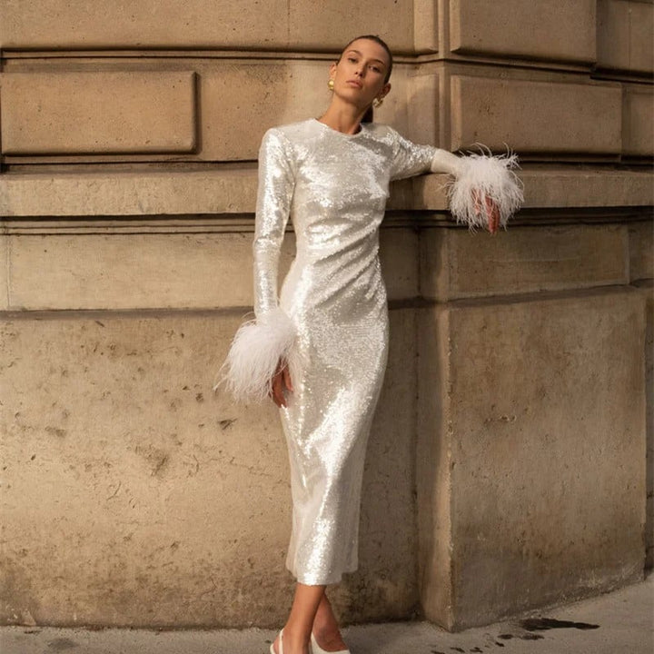 Robe élégante à paillettes pour femmes - Syreli