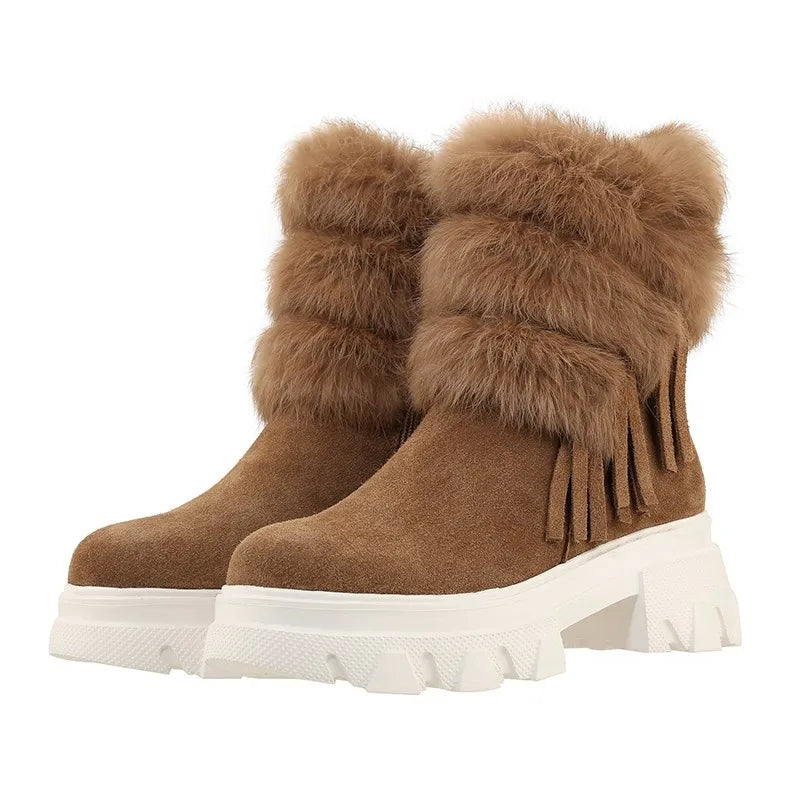 Alada - Bottes Mi-Mollet Épaisses d&