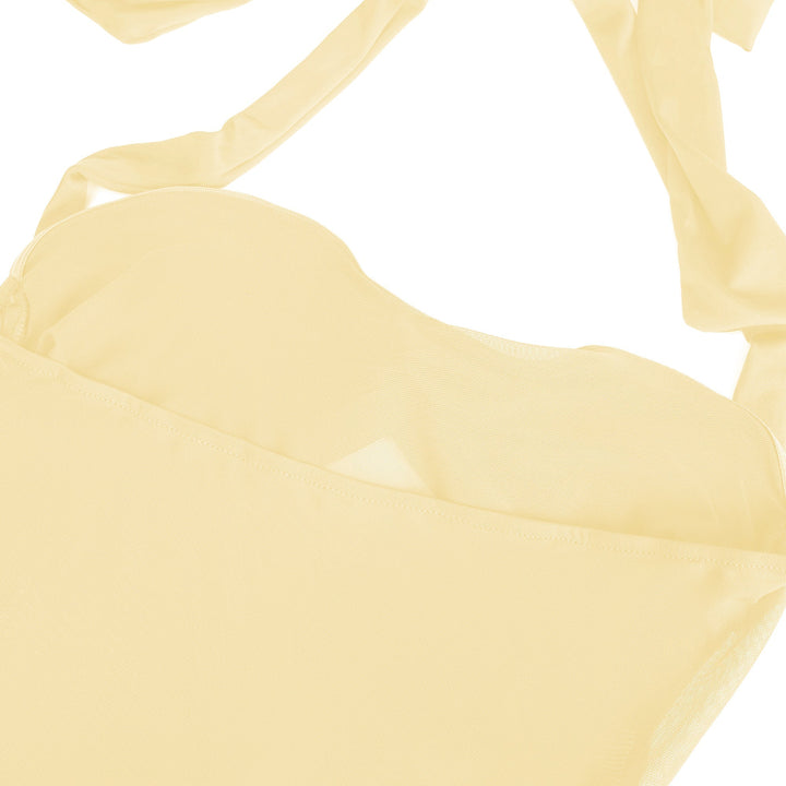 Élégante robe longue pour femme avec encolure dos nu et drapé - Elira