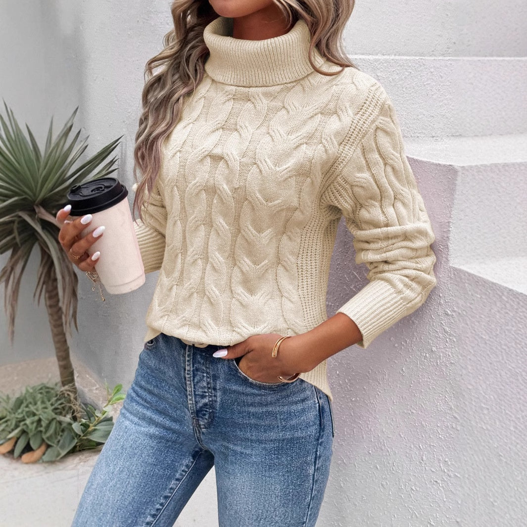 Pull en maille à col roulé pour femmes - Freja