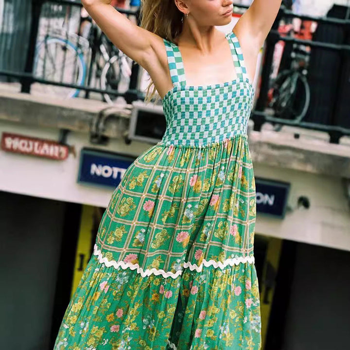 Robe longue d'été à imprimé floral pour femmes - Renate