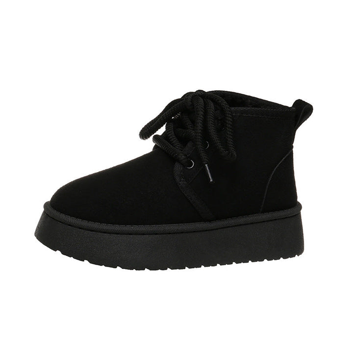 Bottes pour femmes à effet enveloppant en peluche - Lanyra