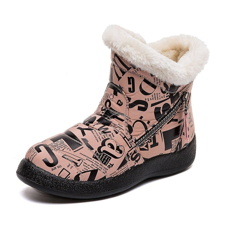 Bottes d'hiver pour femmes avec imprimé - Lirenne