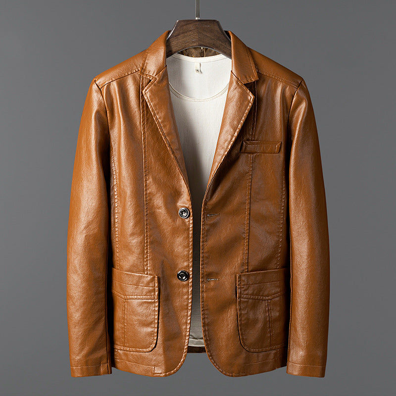 Veste effet cuir lisse homme - Maël