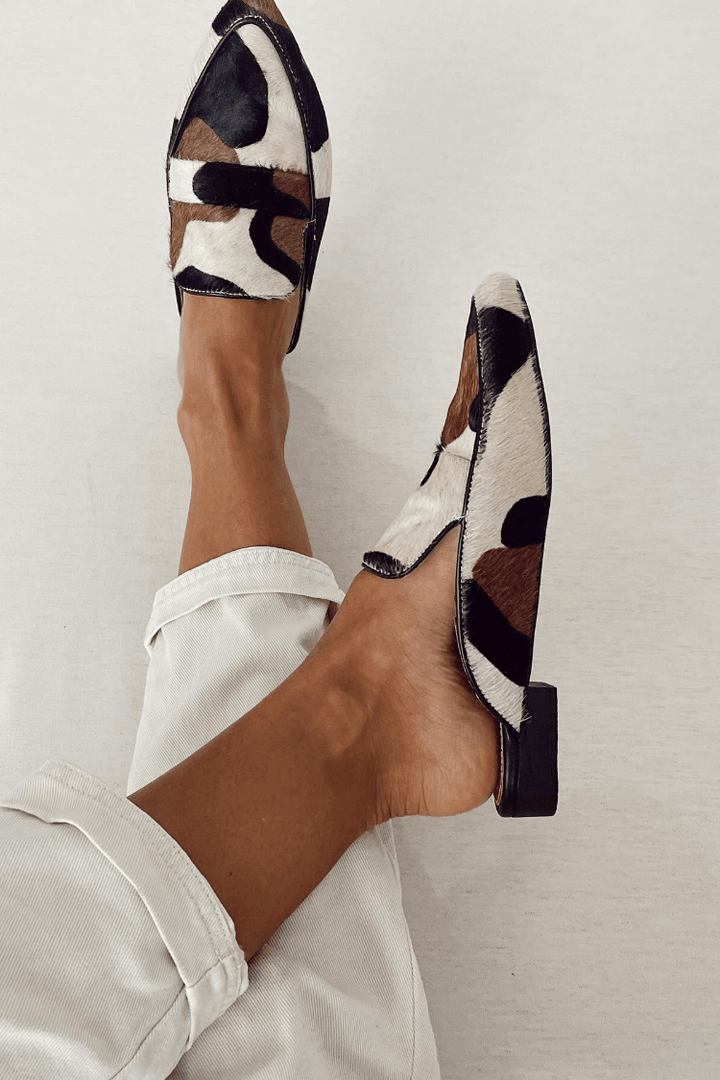 Mules à bout fermé pour femmes avec imprimé - Bria