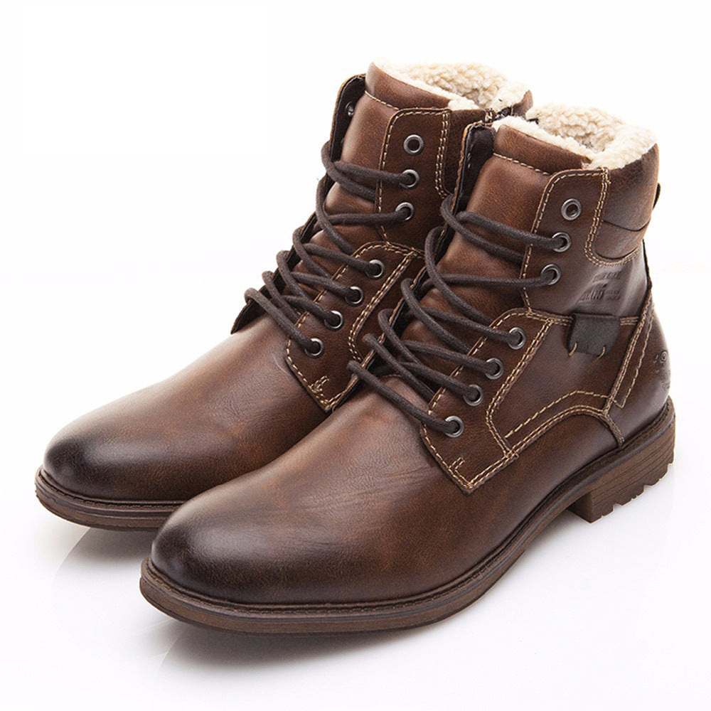 Bottes d'hiver à effet de cuir pour hommes - Darsen