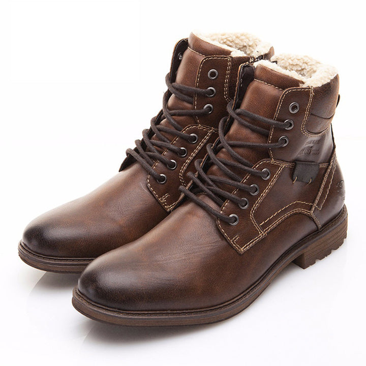 Bottes d'hiver à effet de cuir pour hommes - Darsen