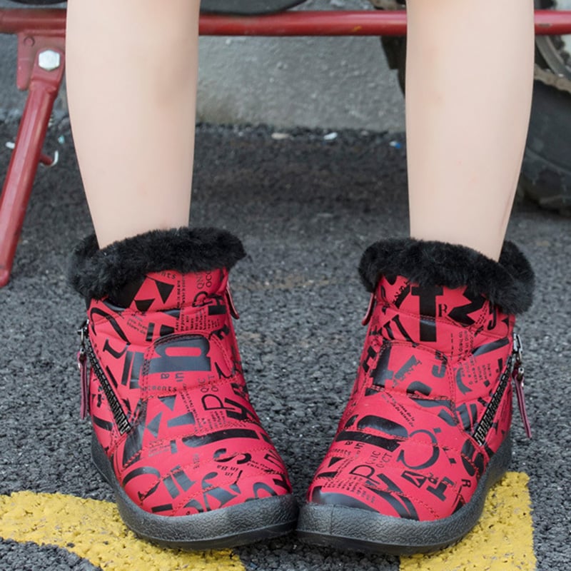 Bottes d'hiver pour femmes avec imprimé - Lirenne
