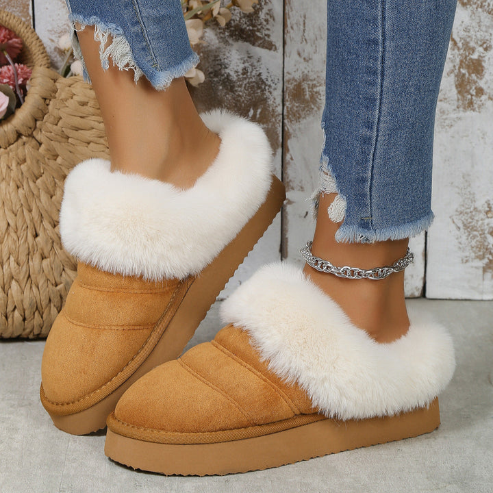 Pantoufles pour femmes avec effet hivernal doux - Marenne