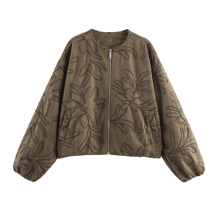 Veste femme avec broderie florale - Yrsa