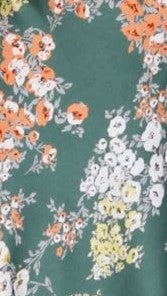 Robe midi à fleurs avec décolleté noué pour femme - Loisa