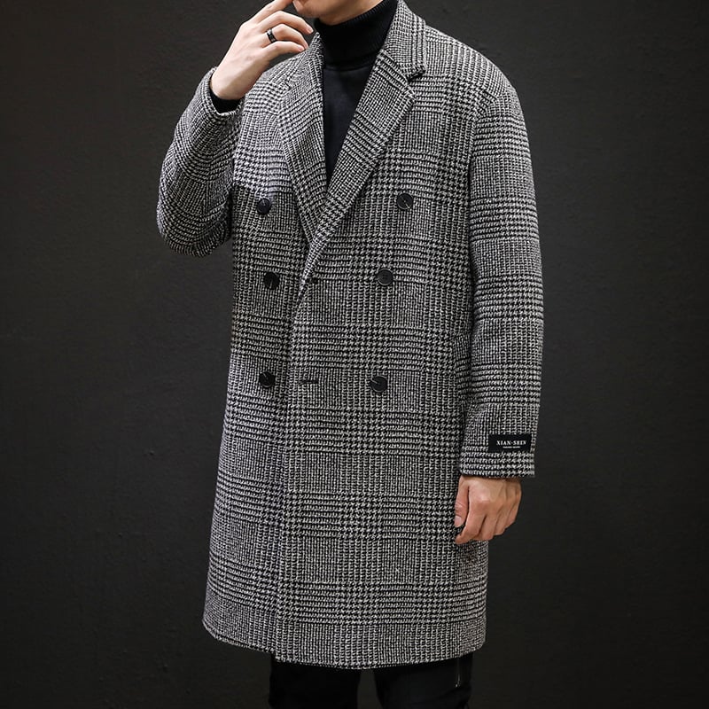 Manteau effet laine pour homme avec motif classique - Ervahn
