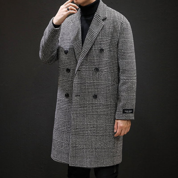 Manteau effet laine pour homme avec motif classique - Ervahn