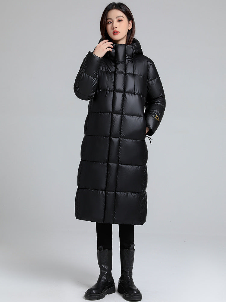 Veste longue à effet matelassé pour femmes - Eryndel