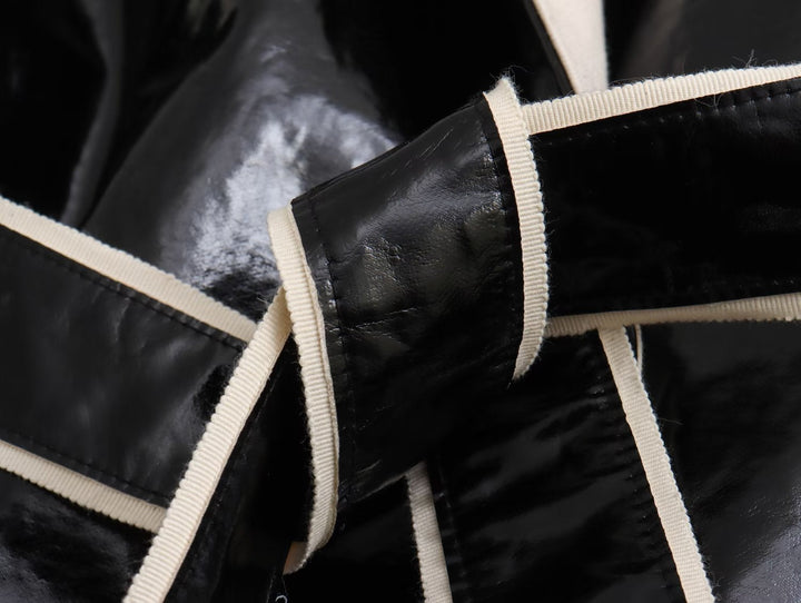 Manteau effet fourrure ceinturé pour femme - Liranne