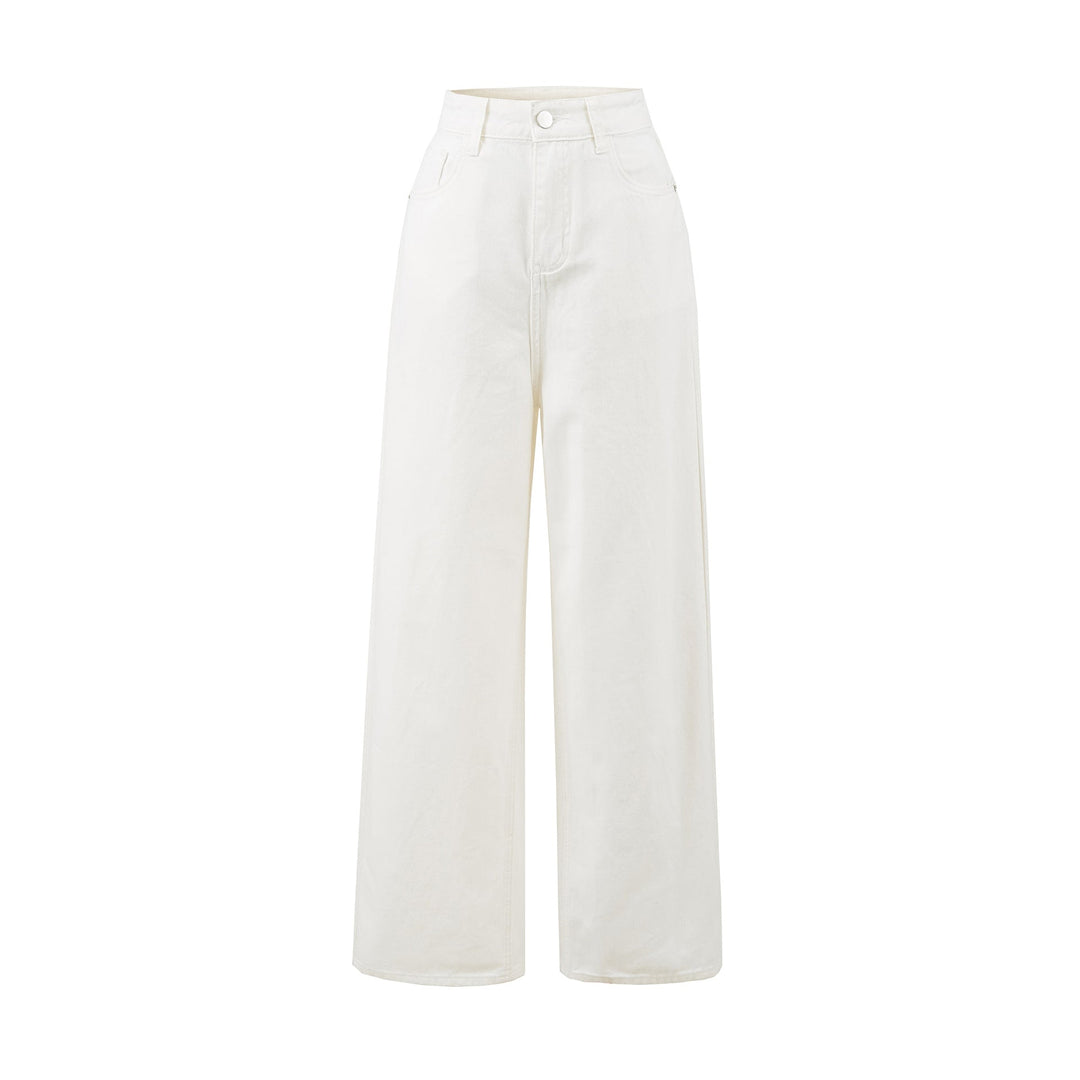 Pantalon large à taille haute pour femmes - Savrelle