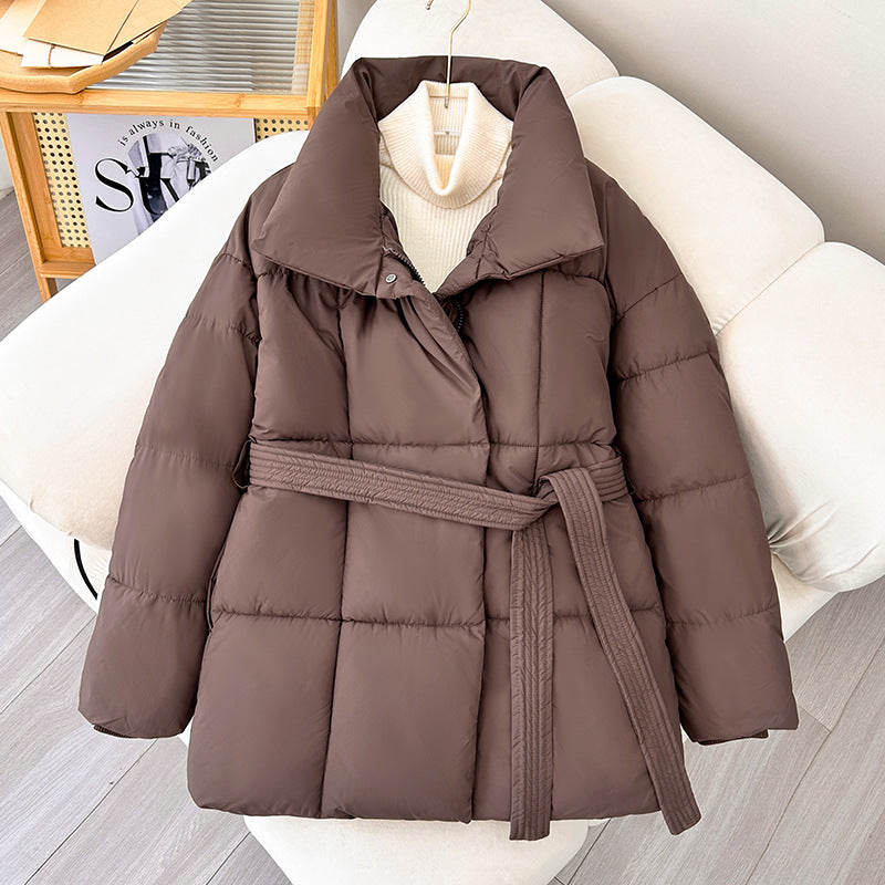 Manteau d'hiver tendance pour femmes avec ceinture réglable - Freja