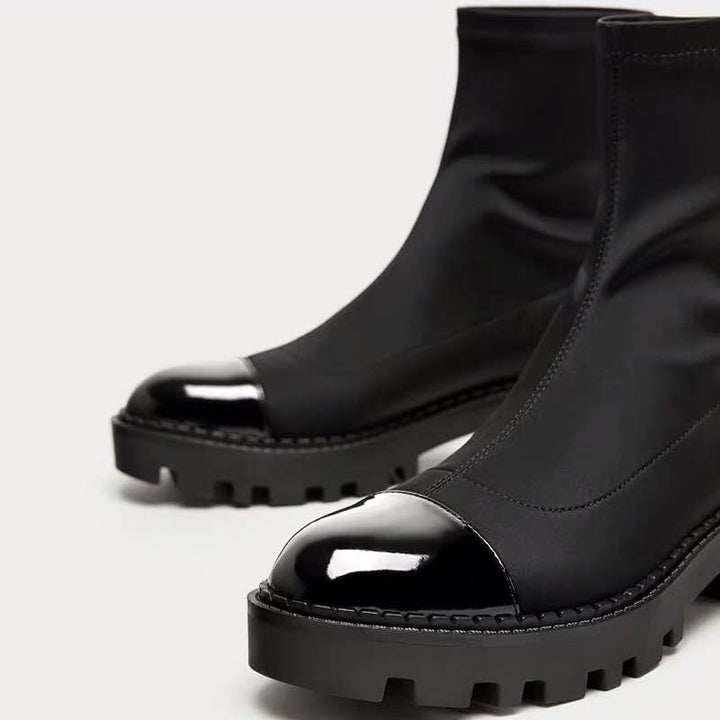 Bottes élastiques à semelles robustes pour femmes - Zyrvek