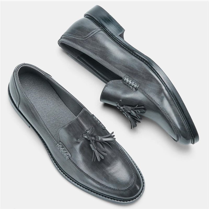 Mocassins élégants en cuir avec glands pour hommes - Kaster