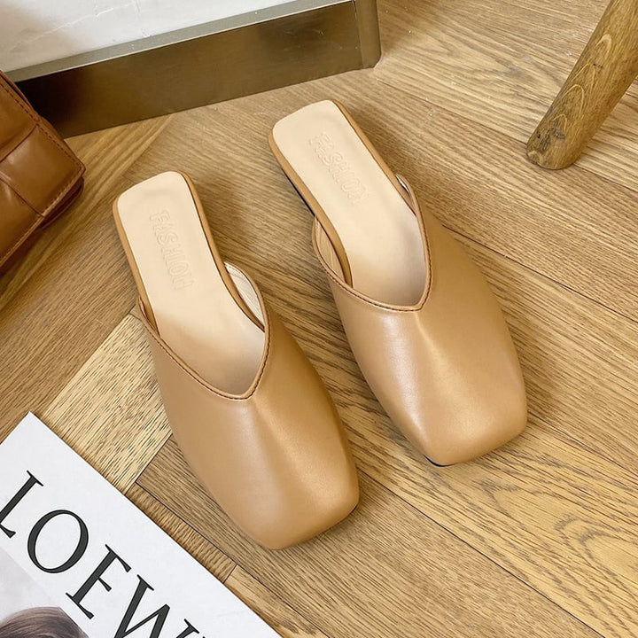 Mules élégantes à bout carré pour femmes - Fiorella