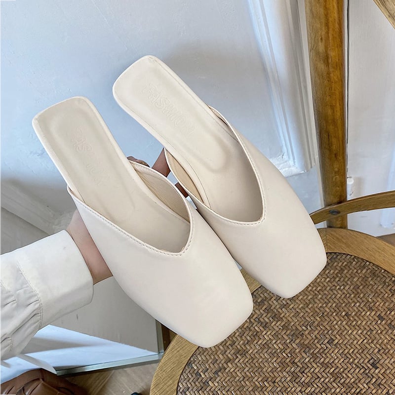 Mules élégantes à bout carré pour femmes - Fiorella
