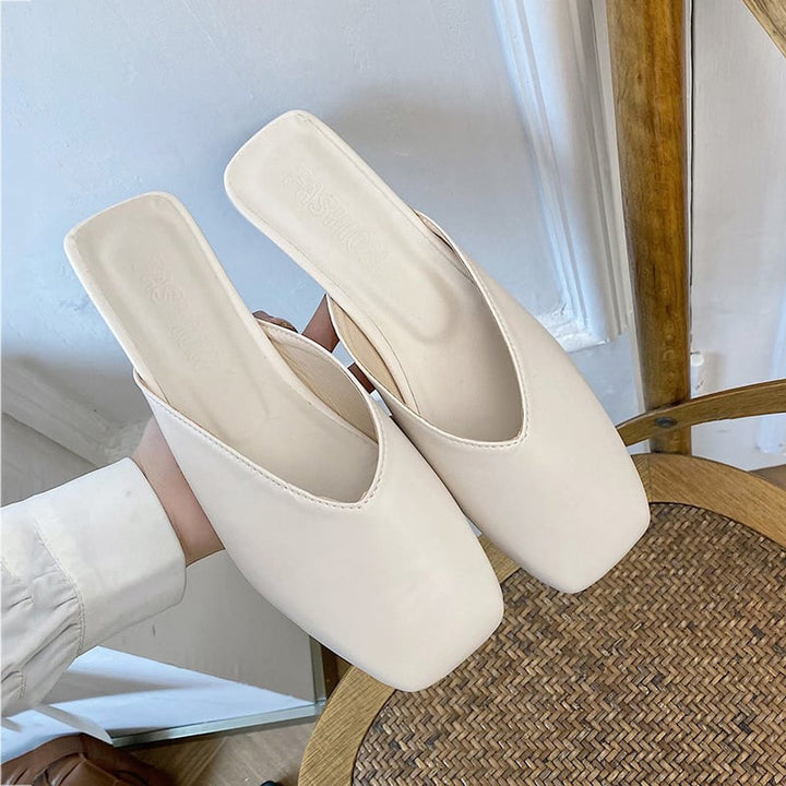 Mules élégantes à bout carré pour femmes - Fiorella