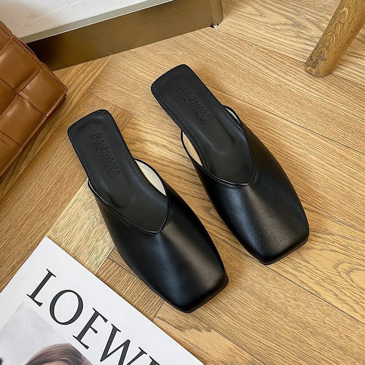 Mules élégantes à bout carré pour femmes - Fiorella