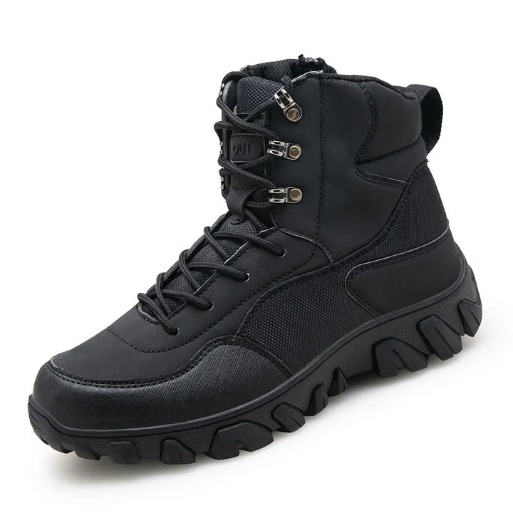Bottines homme outdoor mi-montantes à lacets semelle crantée - Tarevon