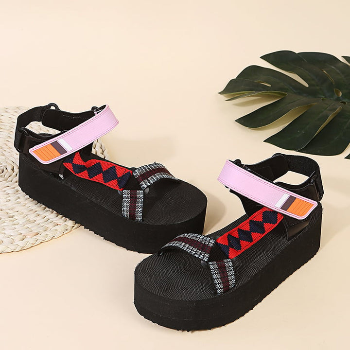 Sandales à semelles compensées pour femmes - Nadia