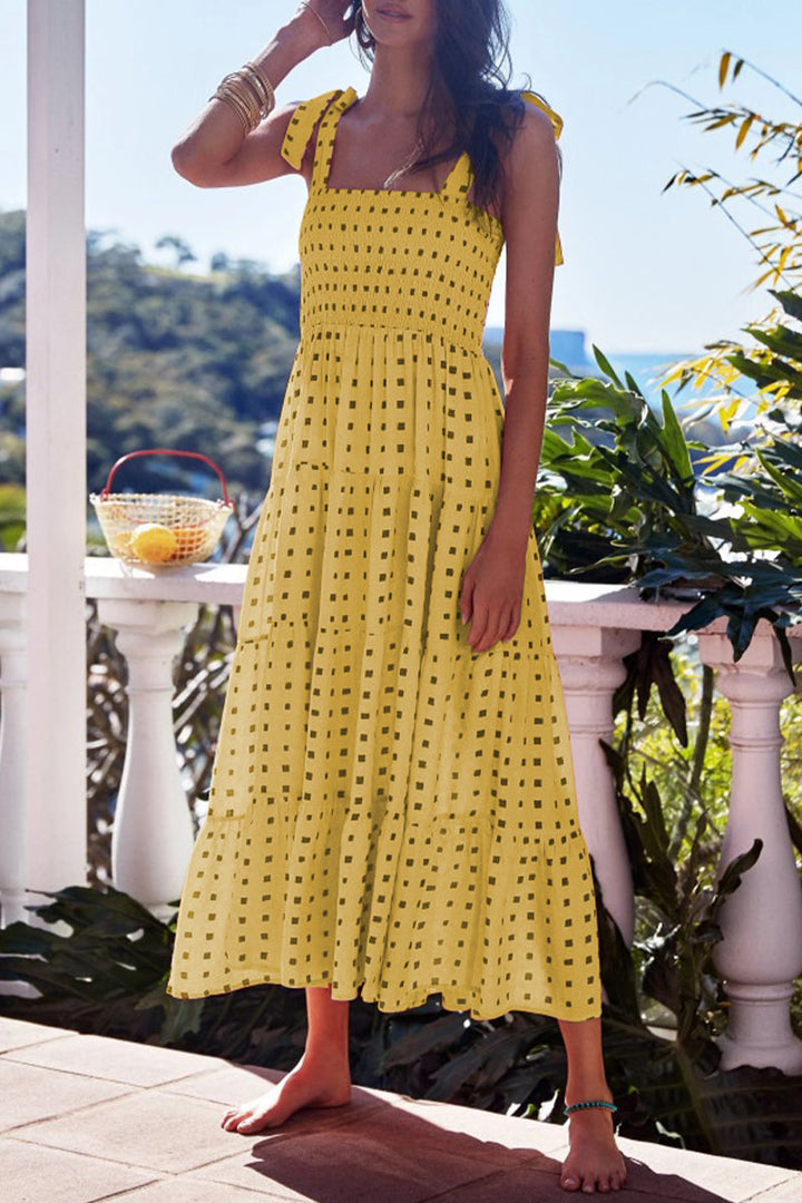 Robe midi à imprimé géométrique pour femmes - Liesel