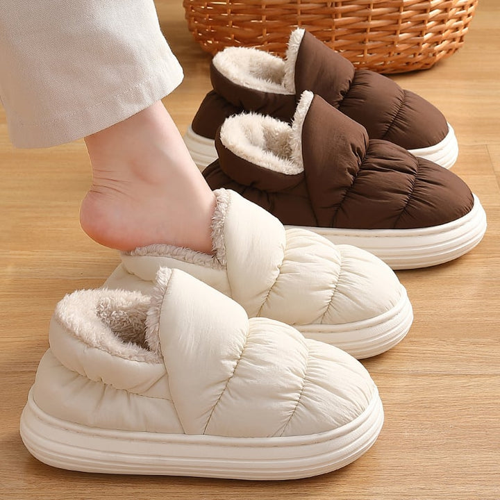 Chaussons pour femmes à effet matelassé - Nayela