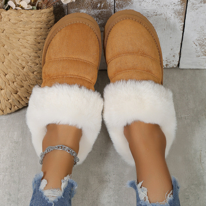 Pantoufles pour femmes avec effet hivernal doux - Marenne
