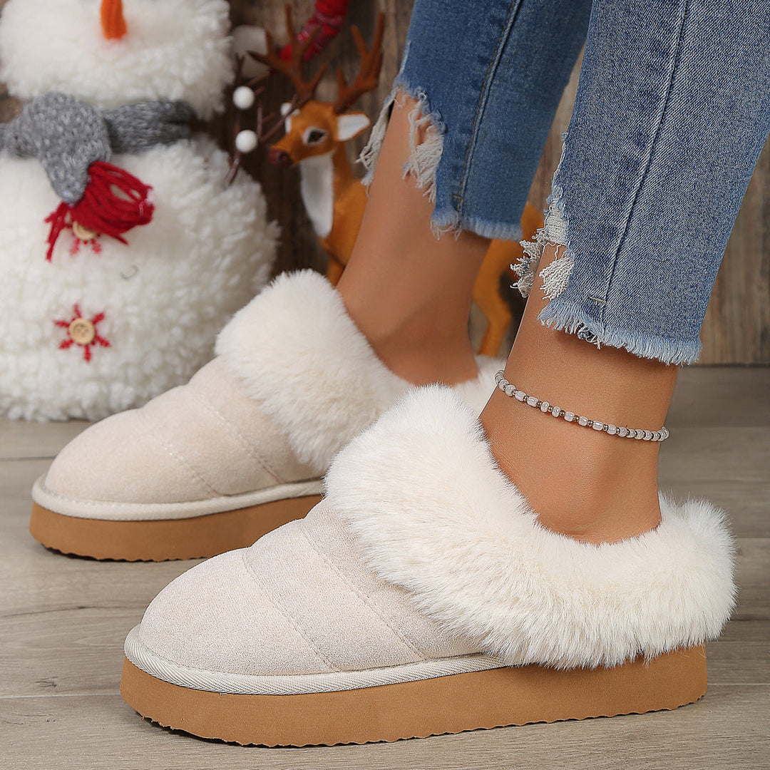 Pantoufles pour femmes avec effet hivernal doux - Marenne