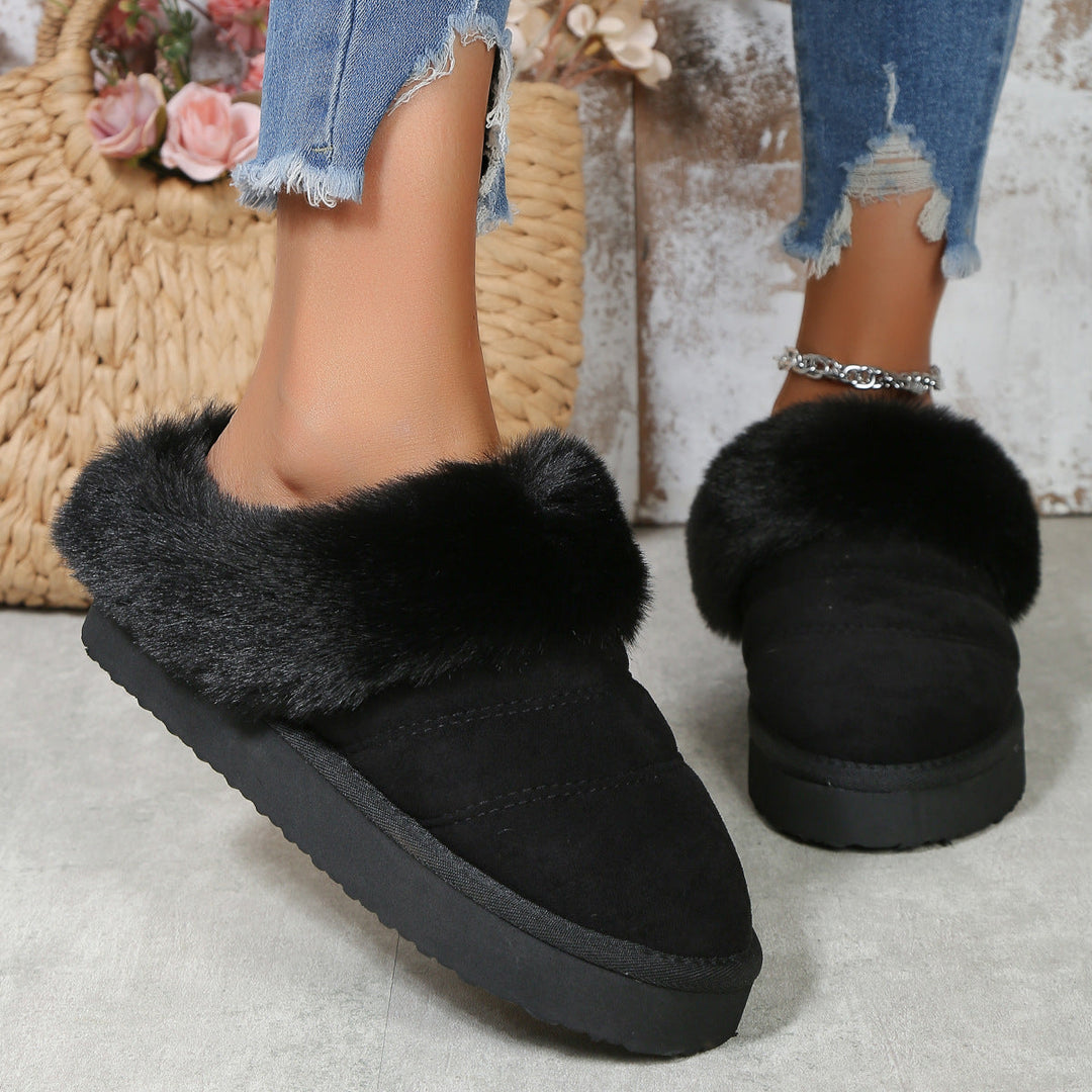 Pantoufles pour femmes avec effet hivernal doux - Marenne