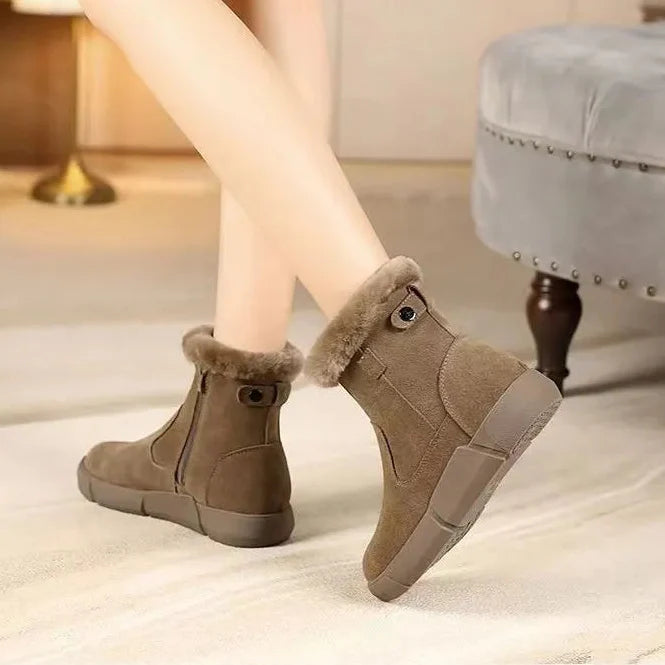 Bottines d'hiver en daim - Gialysa