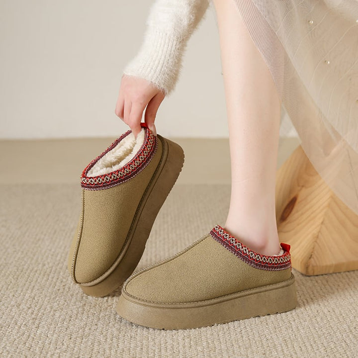 Chaussons d'hiver pour femmes à effet décontracté - Venyra