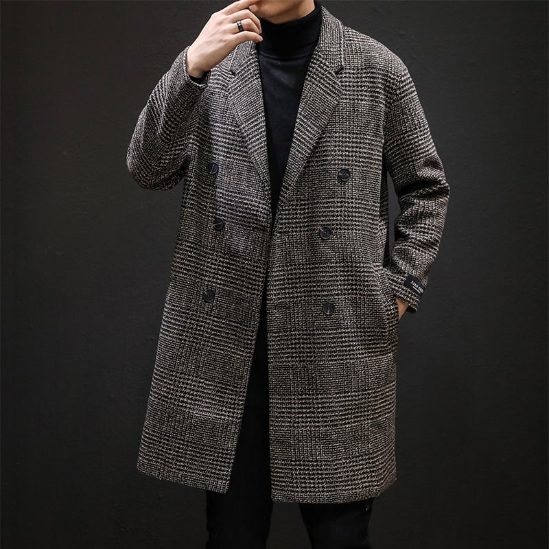 Manteau effet laine pour homme avec motif classique - Ervahn