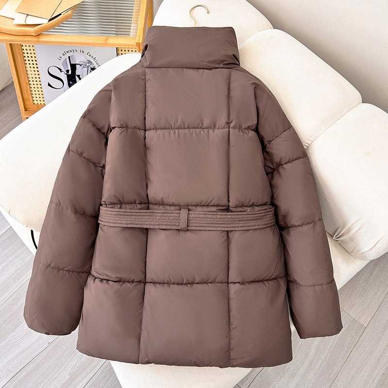 Manteau d'hiver tendance pour femmes avec ceinture réglable - Freja