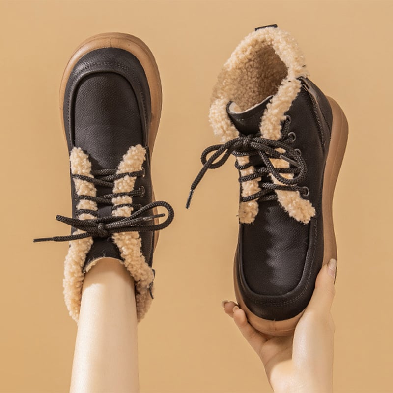 Bottines d'hiver pour femmes avec doublure en laine polaire - Avenna