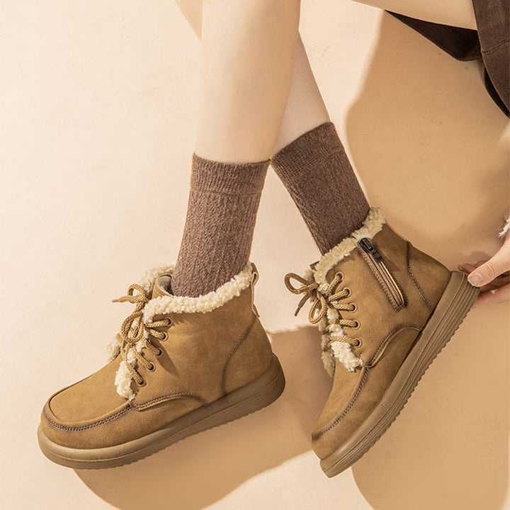 Bottines d'hiver pour femmes avec doublure en laine polaire - Avenna