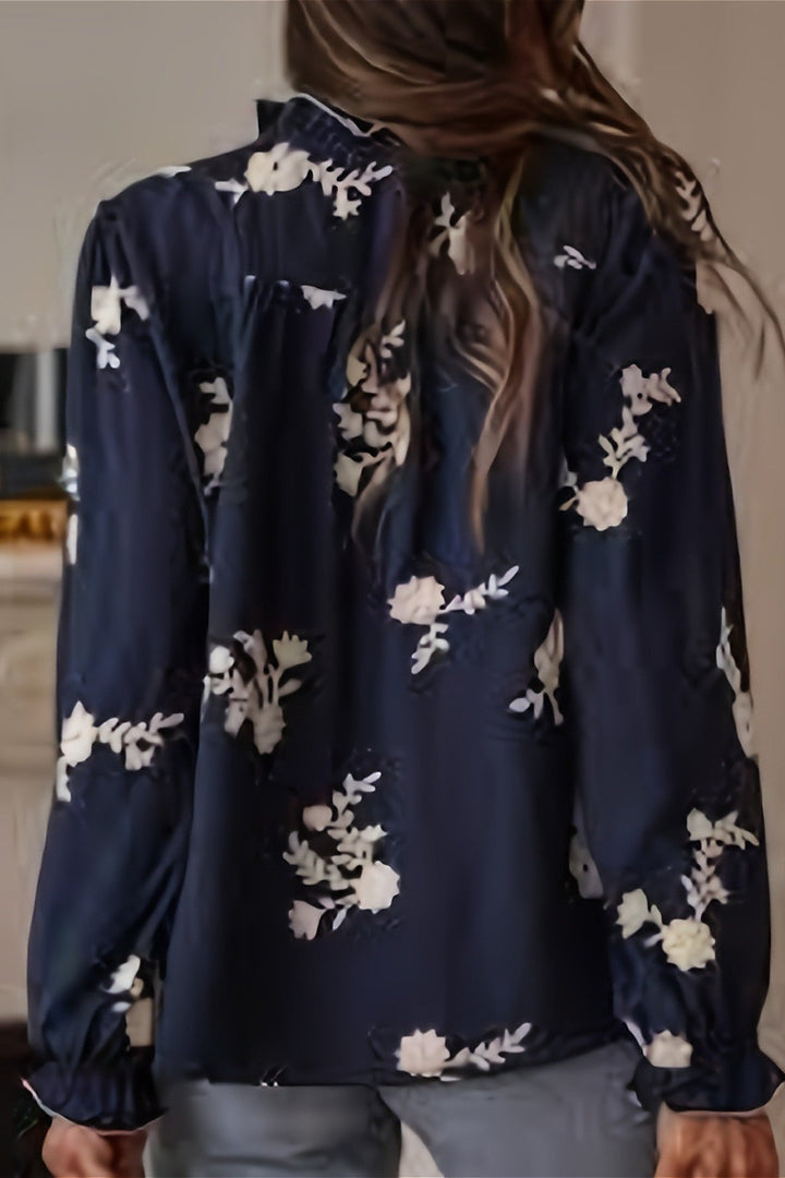 Chemisier à manches larges et imprimé floral pour femmes - Heidi